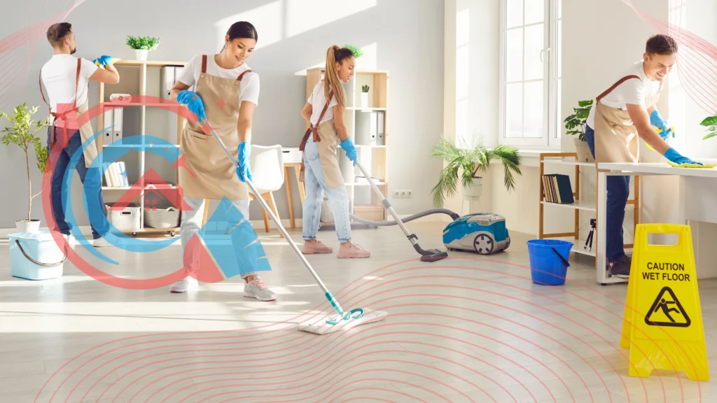 تنظيف منازل وفلل بأيدي فريق محترف باستخدام أحدث أدوات ومواد تنظيف آمنة